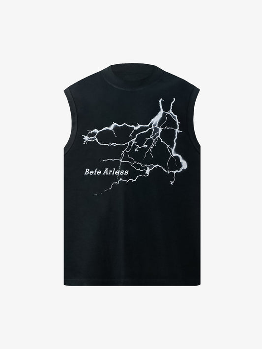 Bold Lightning Graphic Vest 