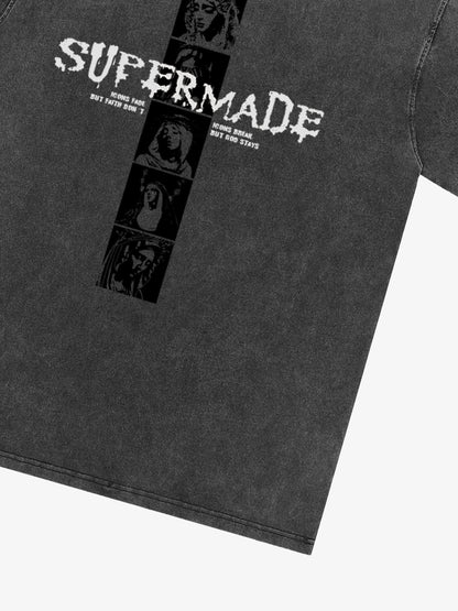 Mary Vintage-Inspired Graphic Design T-Shirt 