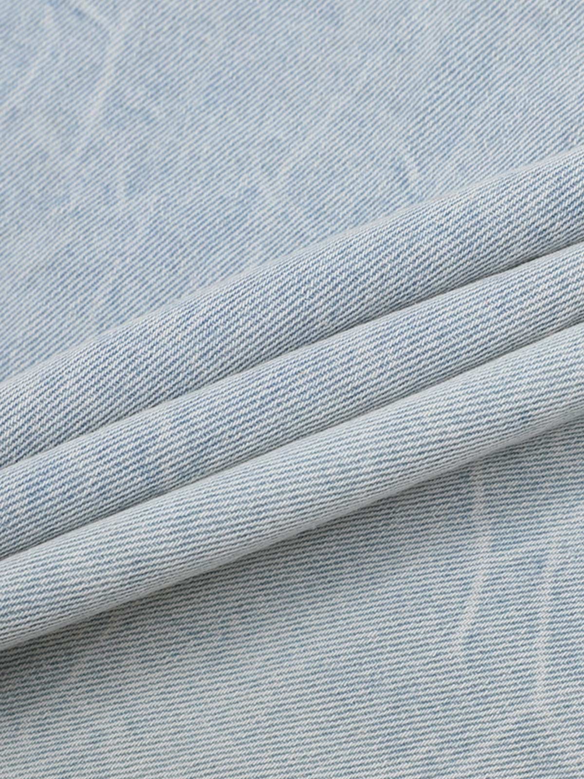 Short Sleeve Shirt & Shorts Denim Set 