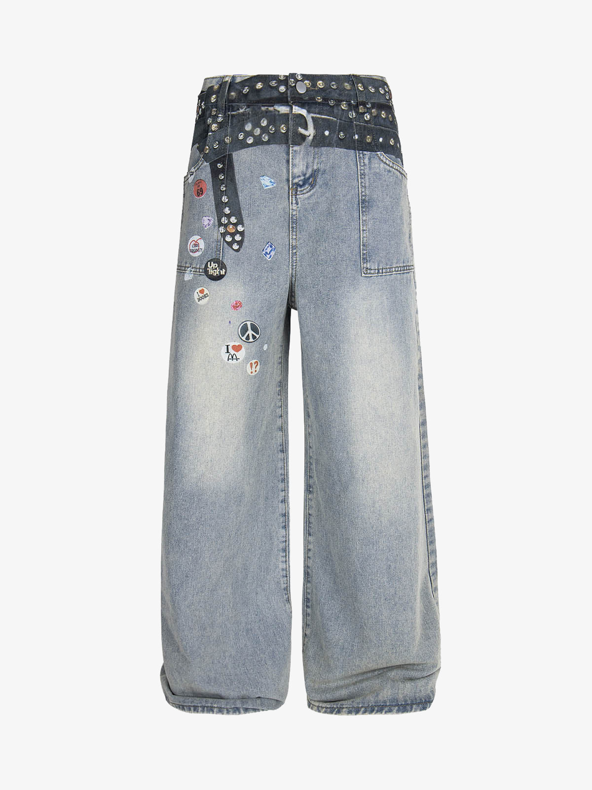 Print RO Style Baggy Jeans 