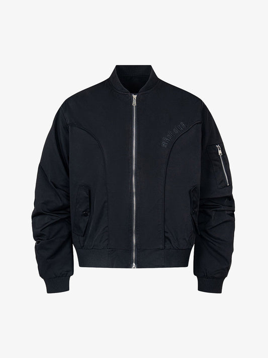Retro Deconstructed Bomber Jacket 