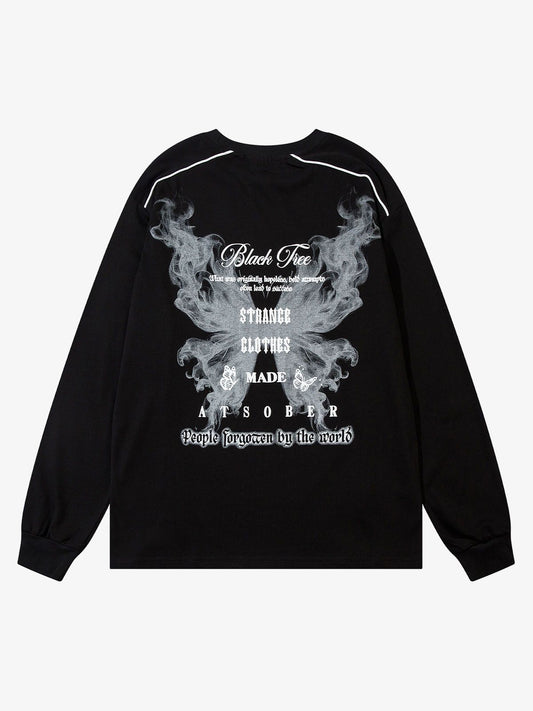 Thesupermade Star Chain Butterfly Long Sleeve T-shirt 