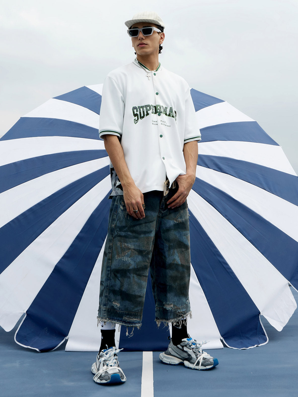 Original Camouflage Spliced Baseball T-Shirt - 2350 