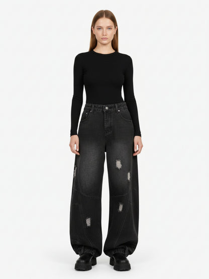 Thesupermade Washed Distressed jeans - 2247