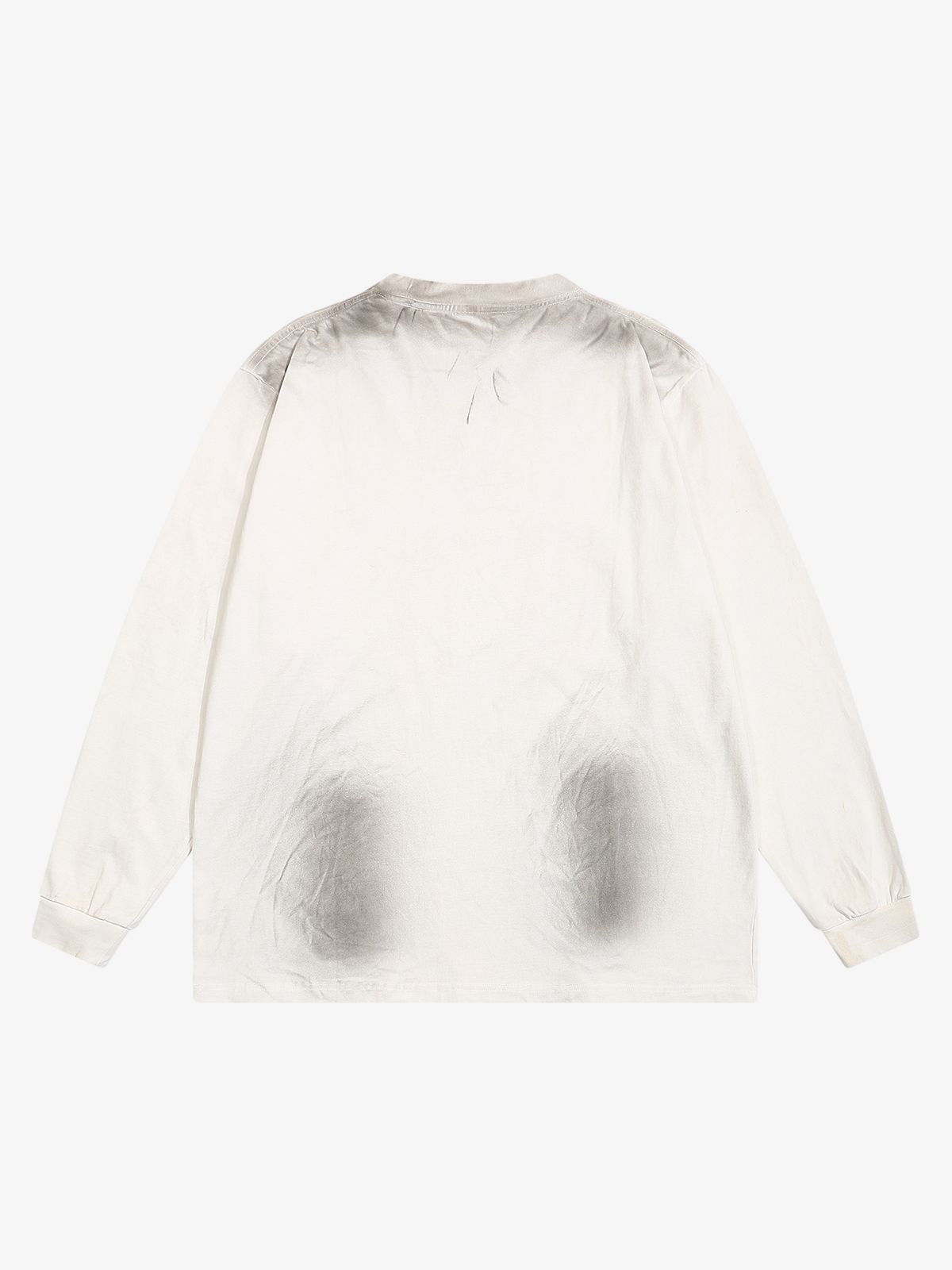 Thesupermade Distressed Hole Print Long-sleeved T-shirt 