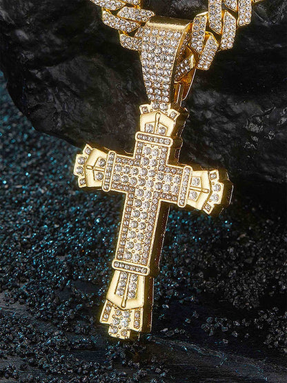 Thesupermade Diamond Cross Necklace - 1970