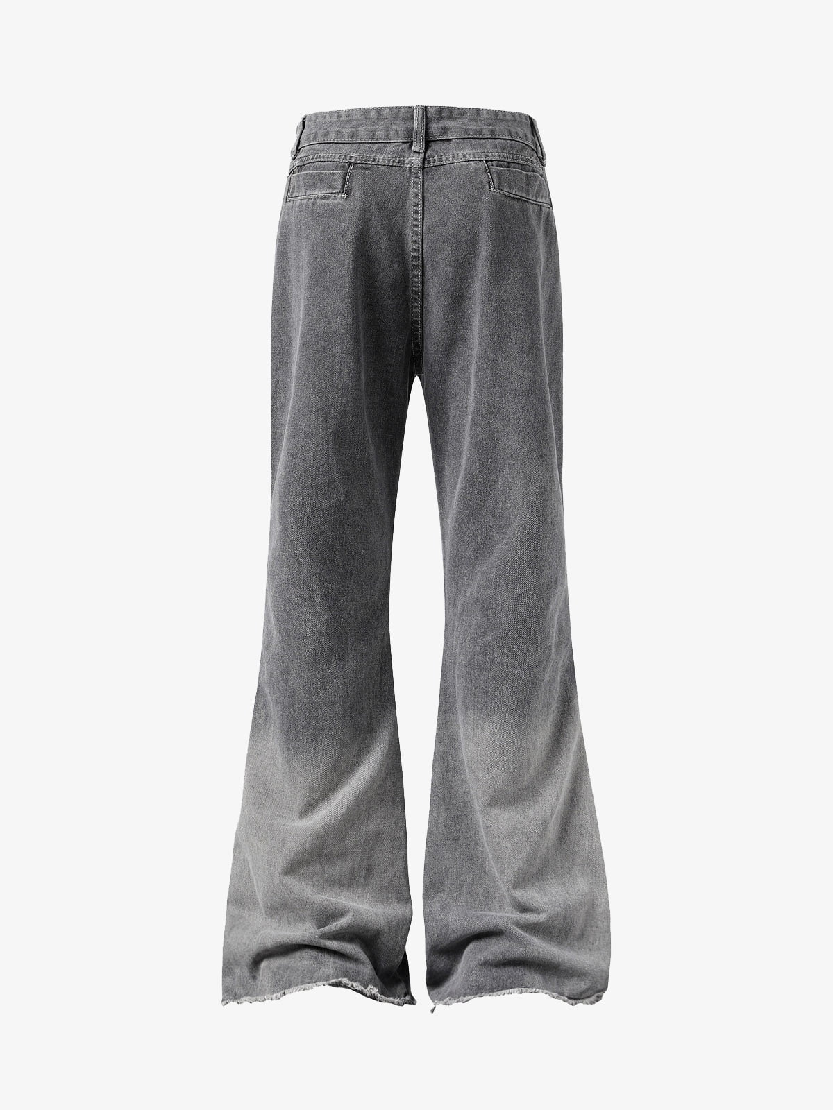 Washed Gradient Flared Jeans 