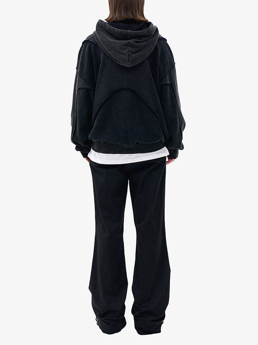 Thesupermade Washed Splicing Hoodie - 1985 