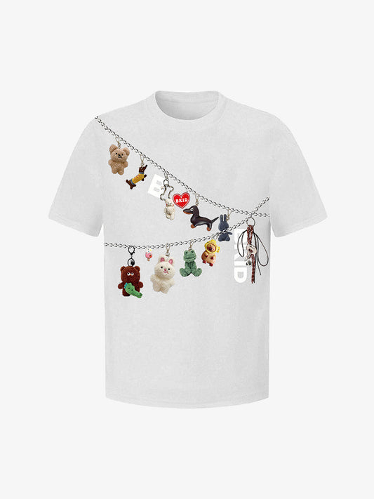 Fun Cartoon Print T-Shirt 