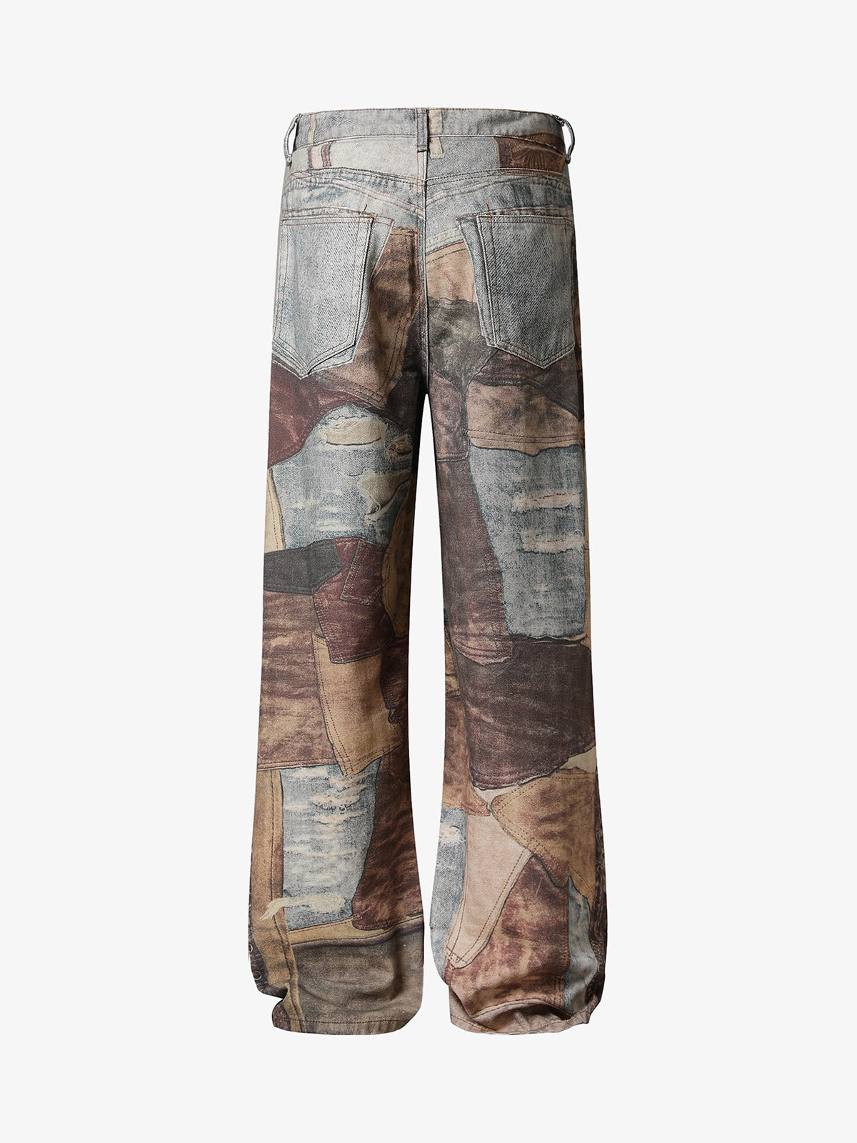 Thesupermade High Street Distressed Washed Printed Jeans - 2246 
