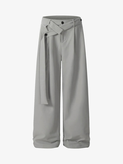 Pleated Belted Machete Track Pants 