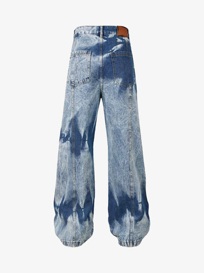 Thesupermade High Street Washed Distressed Work Jeans - 2163 