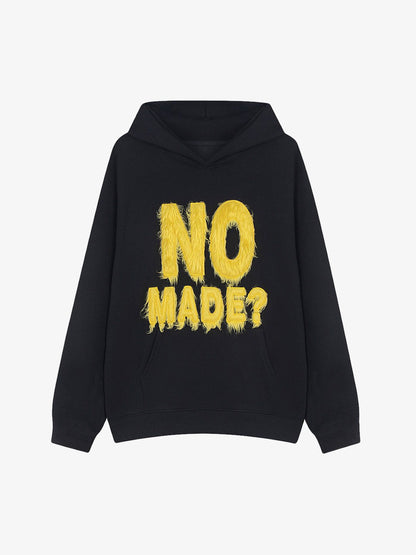 Thesupermade Fur Patchwork Embroidered Stitching Hoodie 