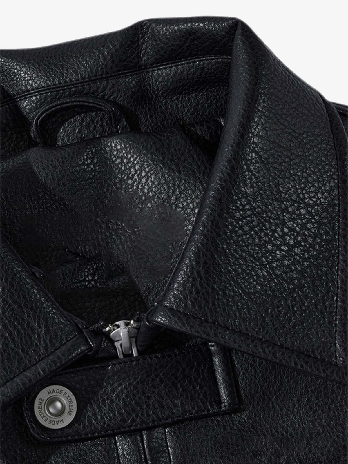 Thesupermade American Vintage Street PU Leather Jacket - 1821 