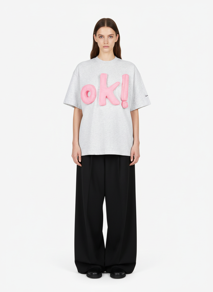 Fun "OK!" Graphic T-Shirt