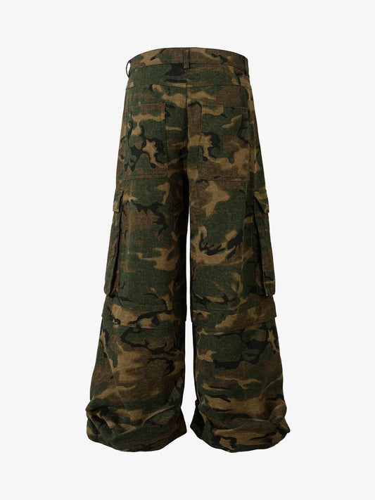Thesupermade Street Camouflage Multi Pocket Cargo Pants - 2369 