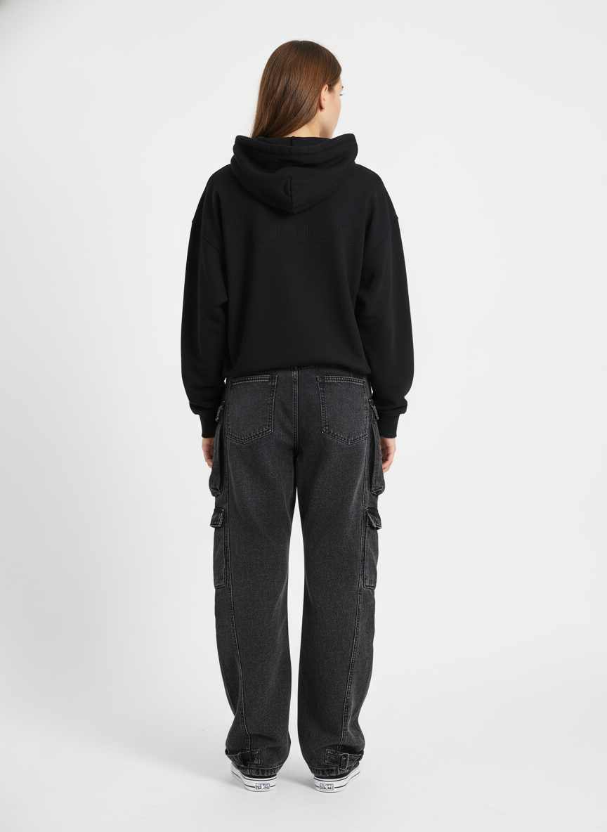 Thesupermade Street Stitching Multi-Pocket Workwear Washed Jeans - 2209