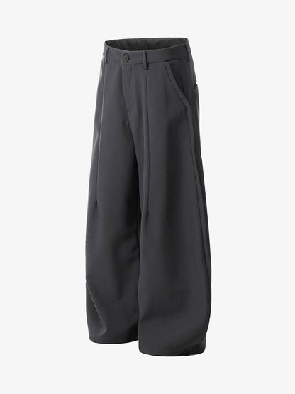 Retro Drape Barrel Suit Pants 