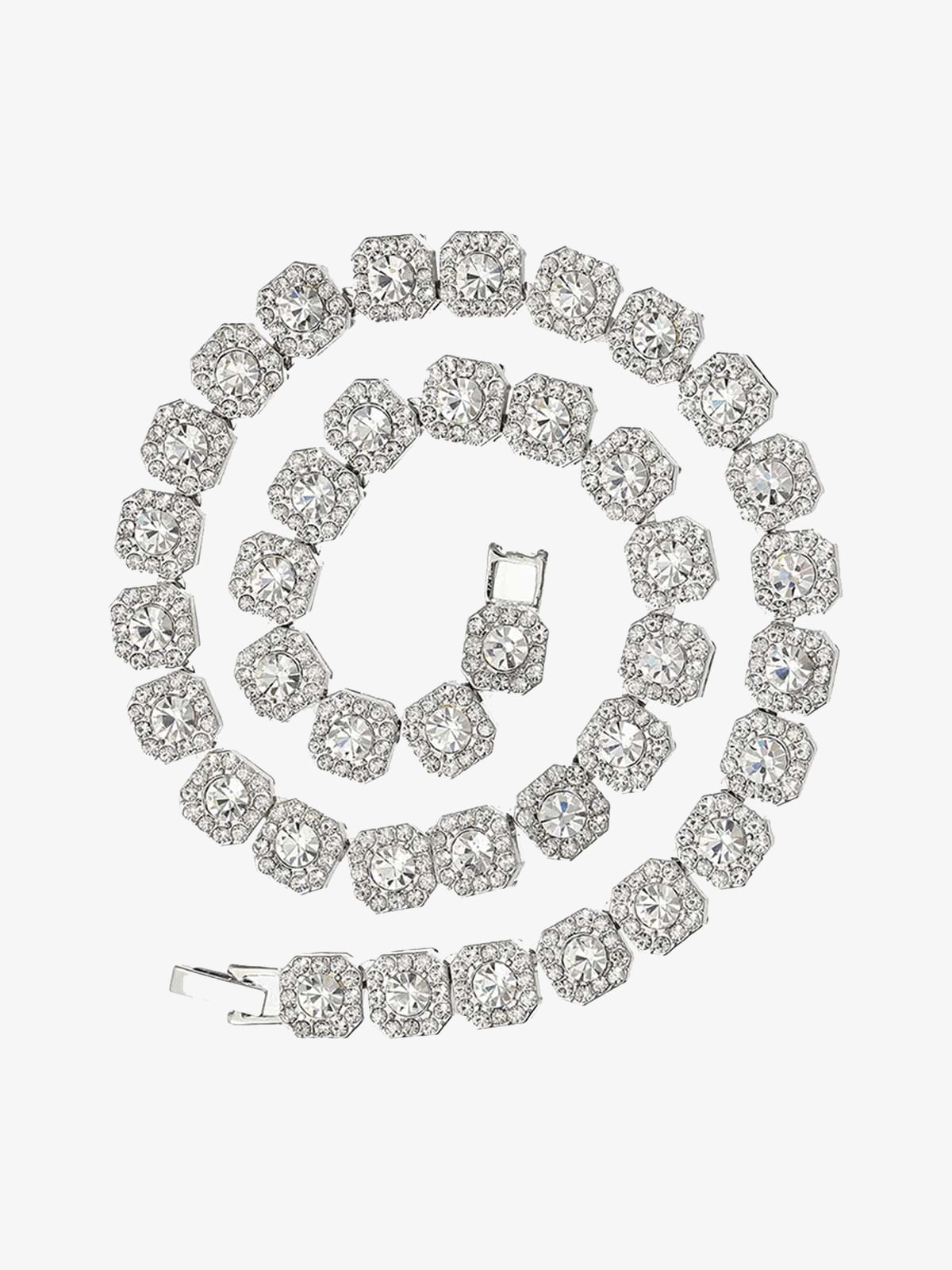 Thesupermade Round Diamond Cuban Necklace
