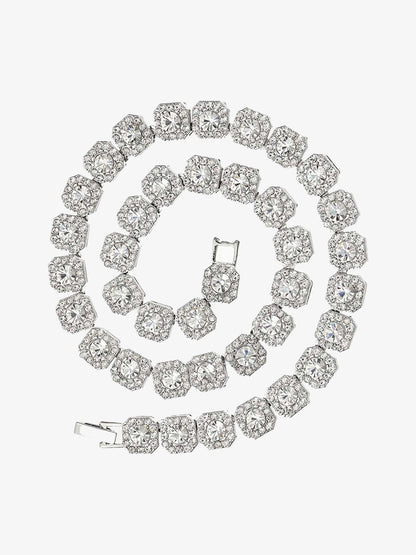 Thesupermade Round Diamond Cuban Necklace
