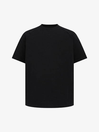 Retro Motorcycle Pleated Patch T-shirt 