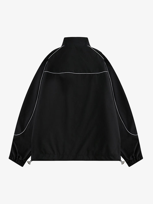 Thesupermade Contrast color patchwork Track Jacket 
