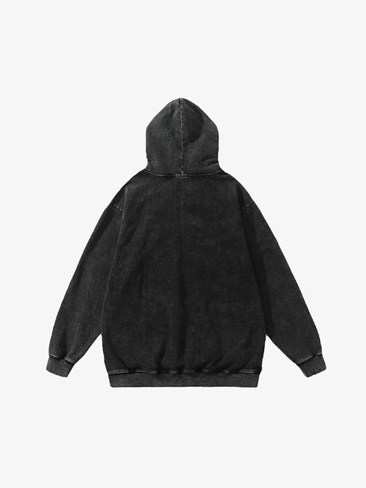 Thesupermade Distressed Gothic Insignia Print Sweatshirt 