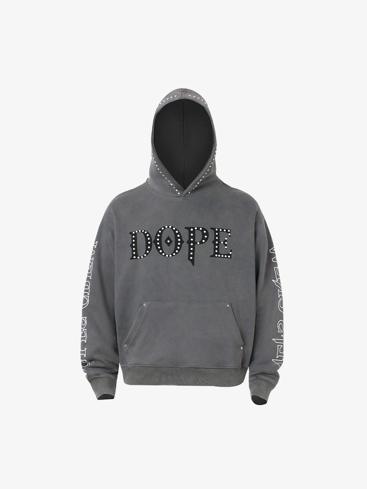 Thesupermade Rivet-adorned Graphic Hoodies 