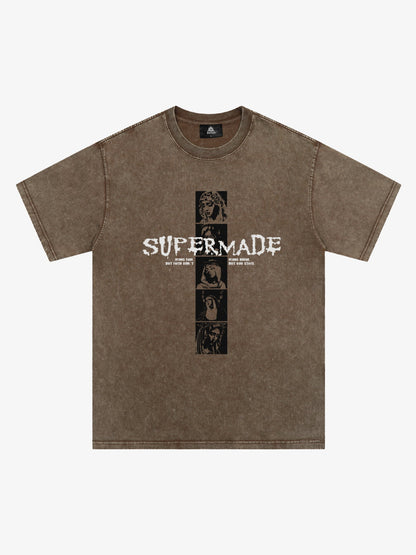 Mary Vintage-Inspired Graphic Design T-Shirt 