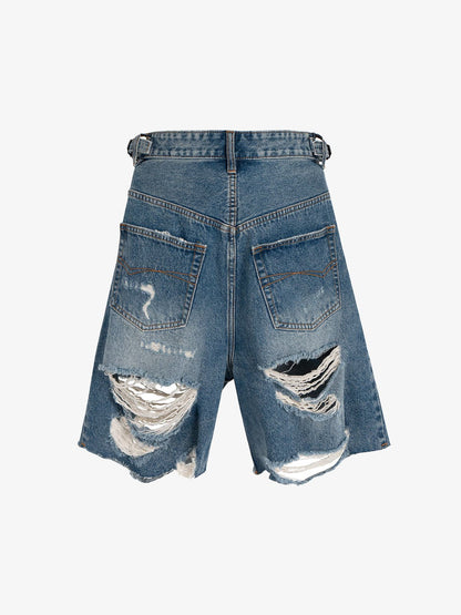 Street Ripped Denim Shorts 