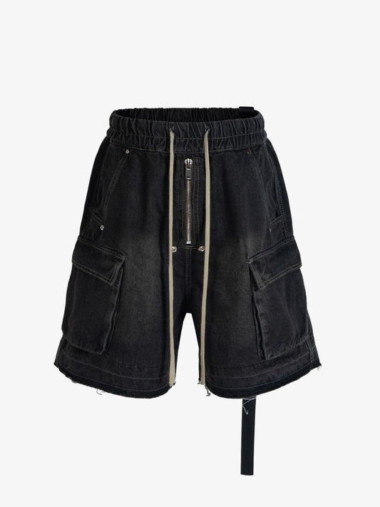 Street RO Washed Denim Cargo Jort 