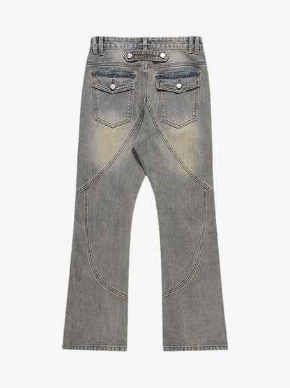 Thesupermade Patchwork Stressed Jeans 
