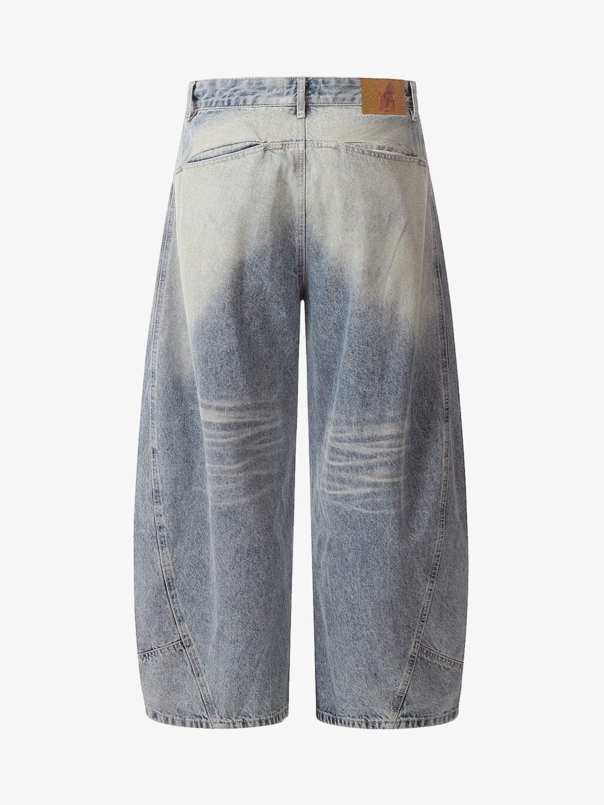 Thesupermade Distressed Baggy Barrel Jeans - 2317 