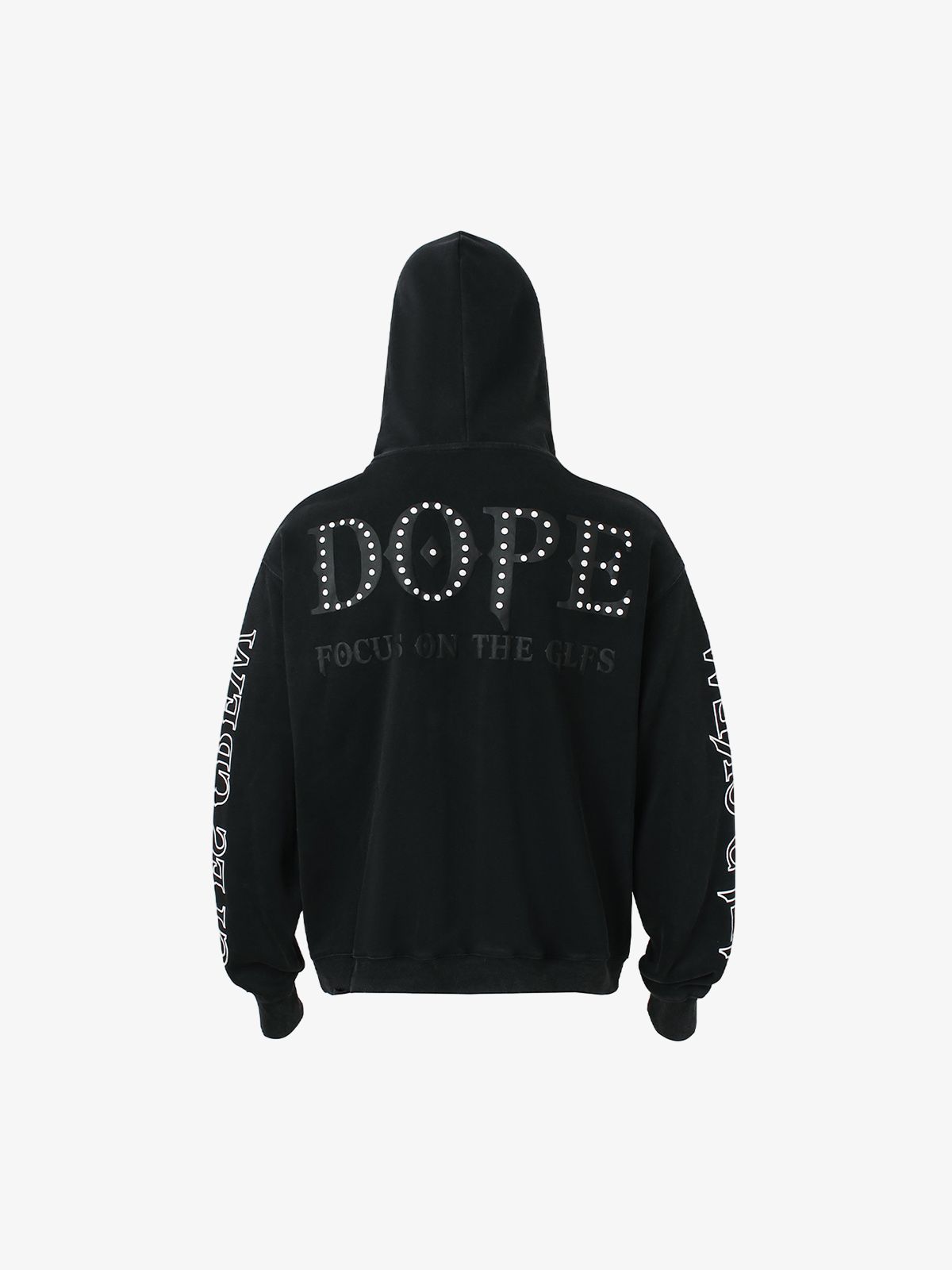 Thesupermade Rivet-adorned Graphic Hoodies 