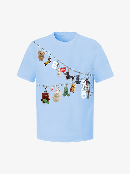 Fun Cartoon Print T-Shirt 