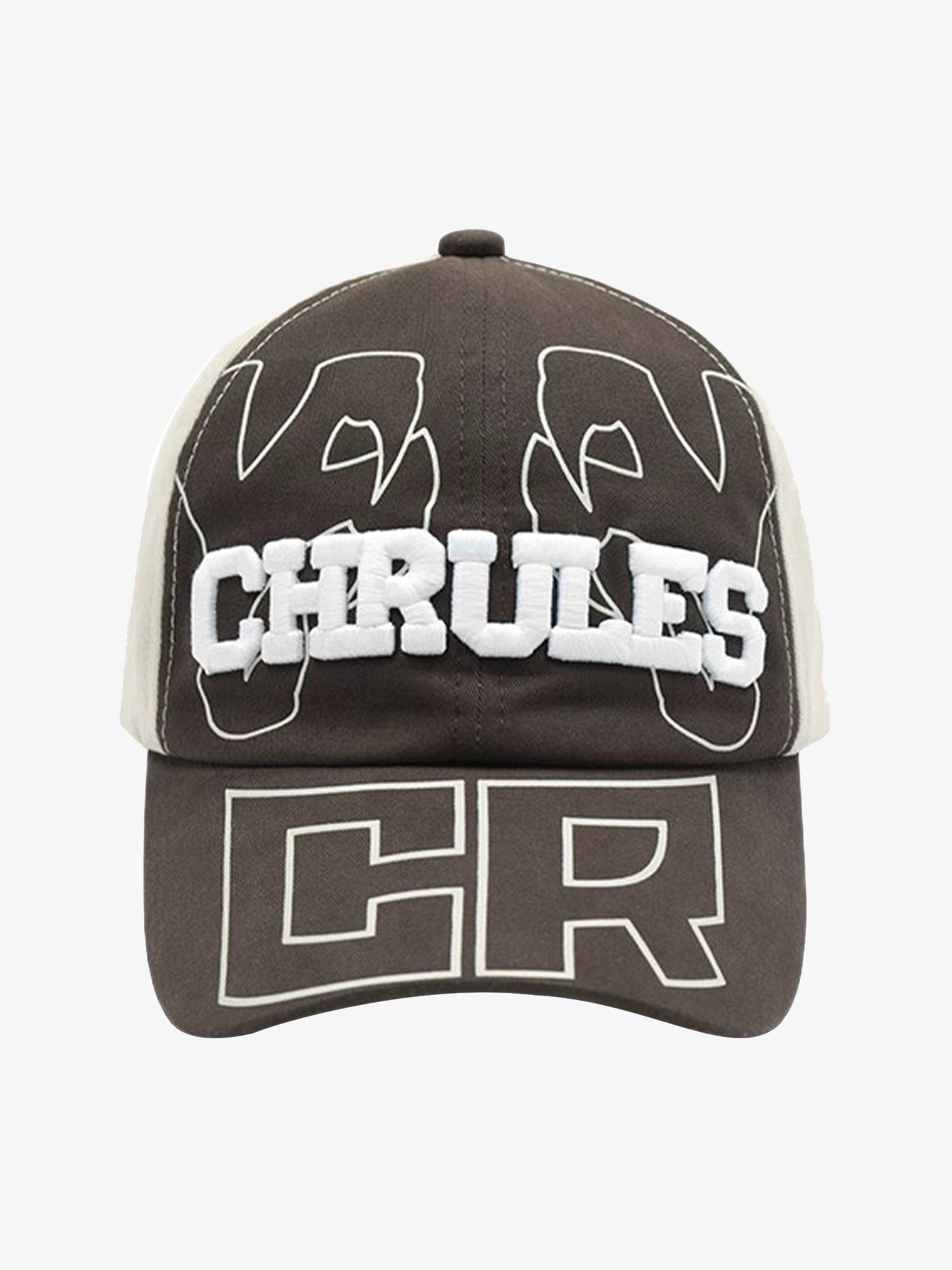 Embroidered Printed Contrasting Peaked Hat