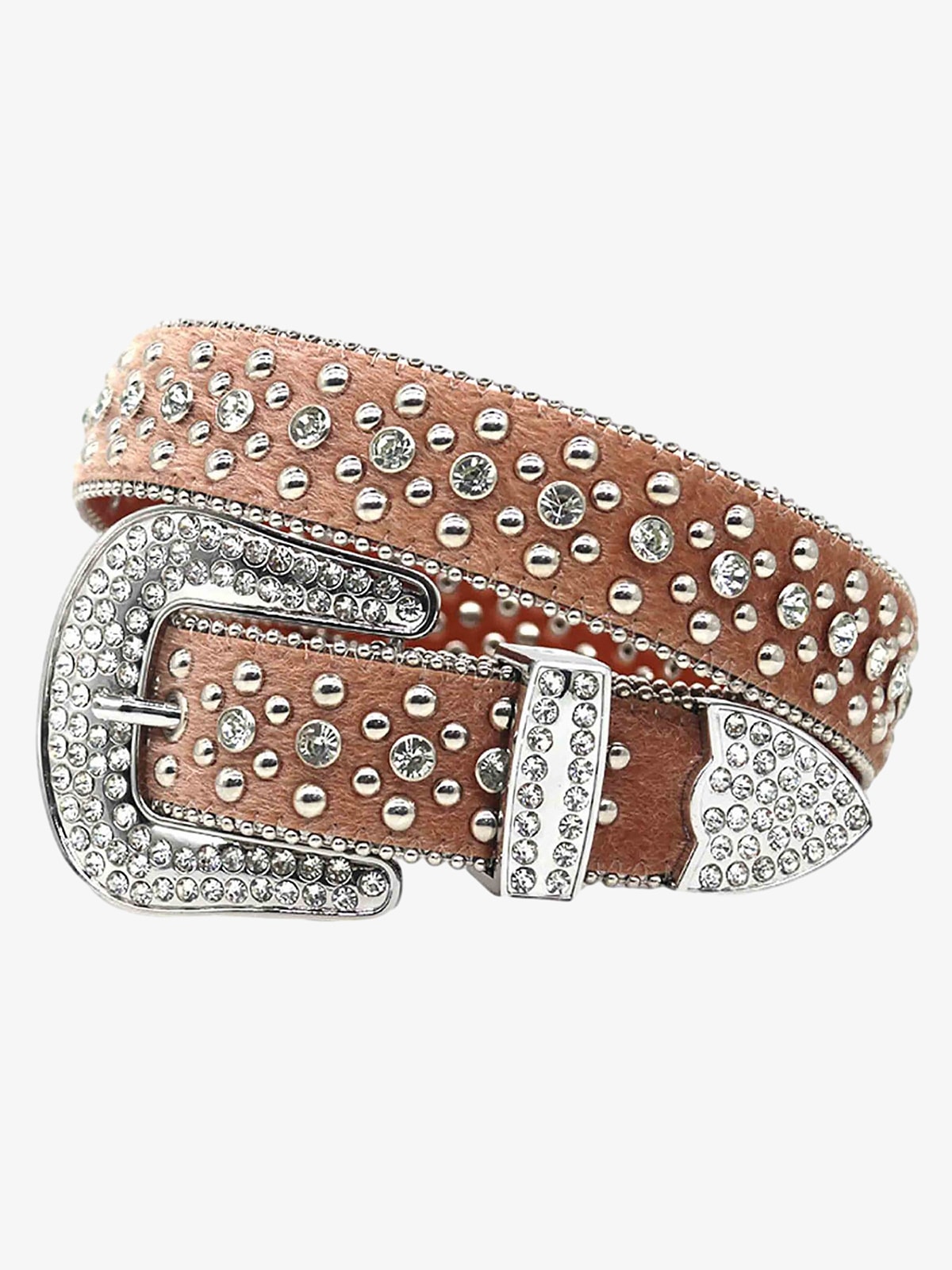 Thesupermade Hip Hop Punk Rhinestone Belt