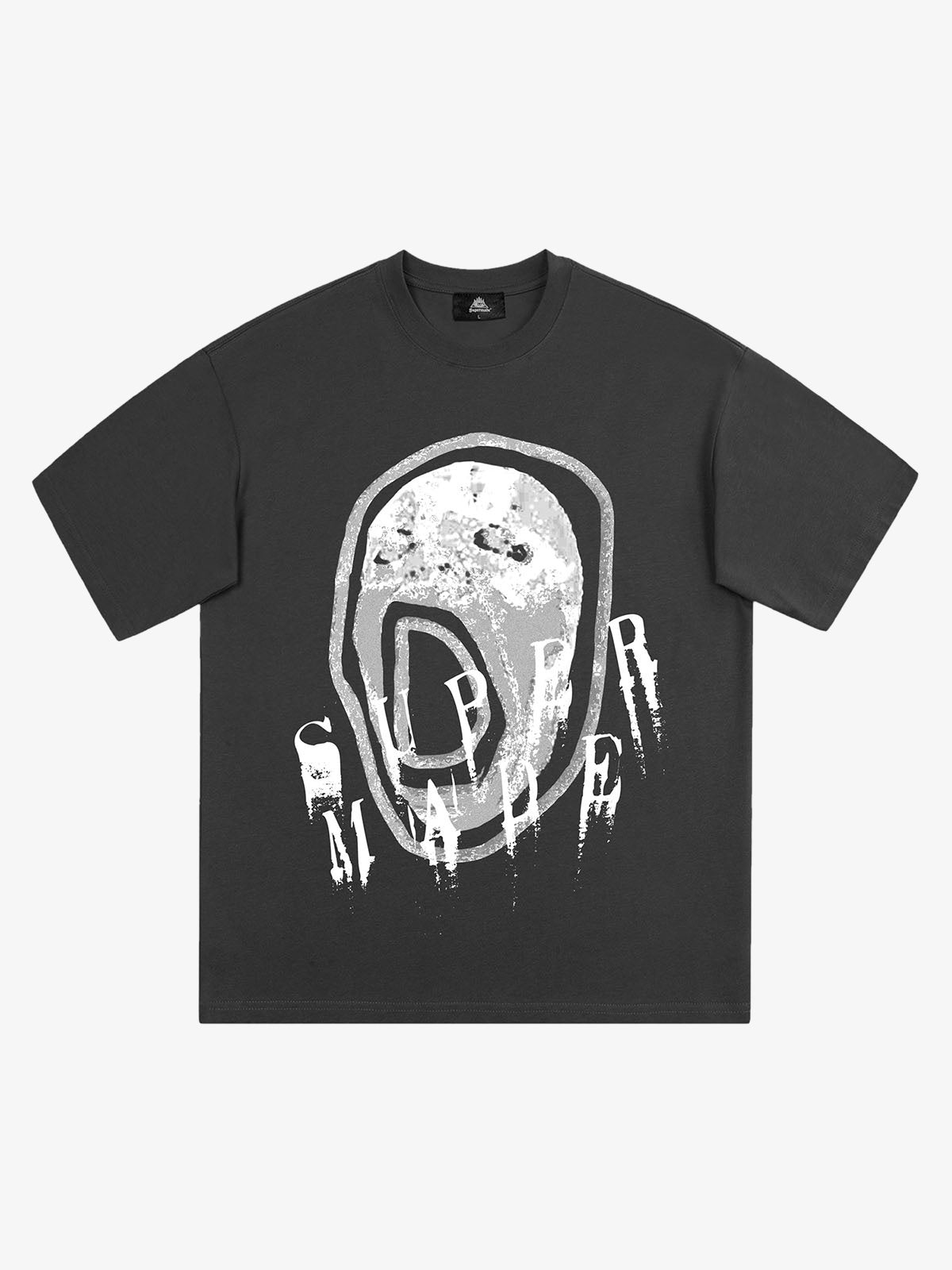 Thesupermade Hip-hop High Street Creative Portrait Print T-shirt 