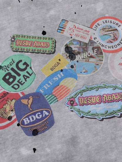 Retro Ink Splash T-shirt 