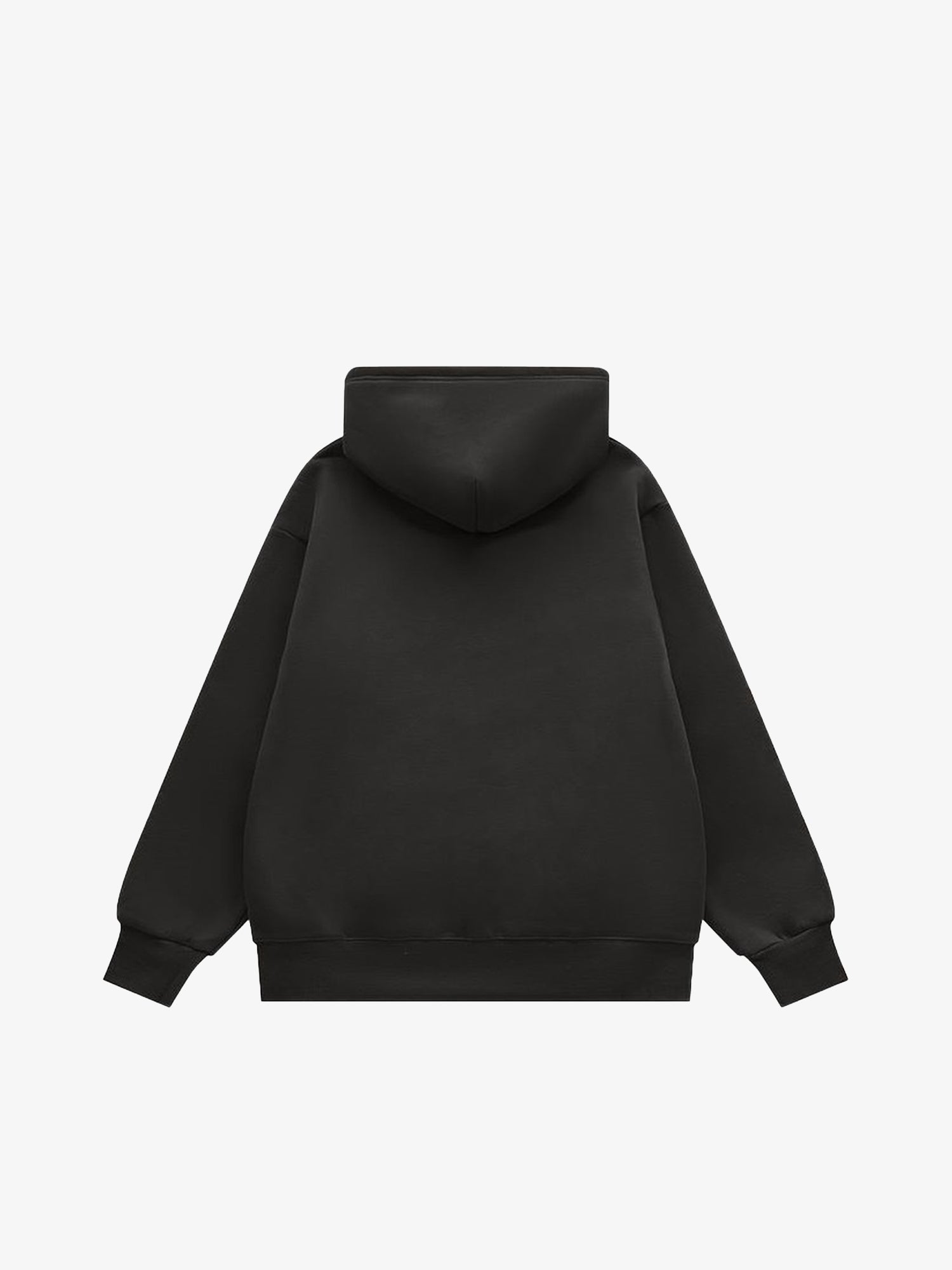 Thesupermade Letter Graphics Fleece Hoodie 