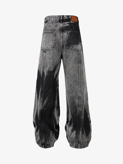 Thesupermade High Street Washed Distressed Work Jeans - 2163 