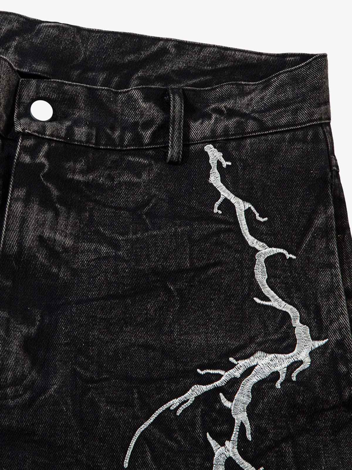 Thesupermade High Street Hip-hop Distressed Washed Jeans - 2185 