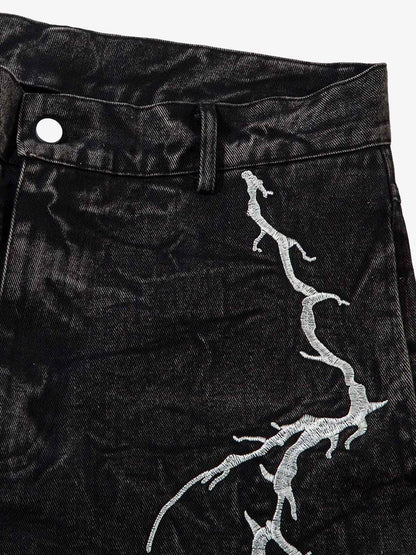 Thesupermade High Street Hip-hop Distressed Washed Jeans - 2185 