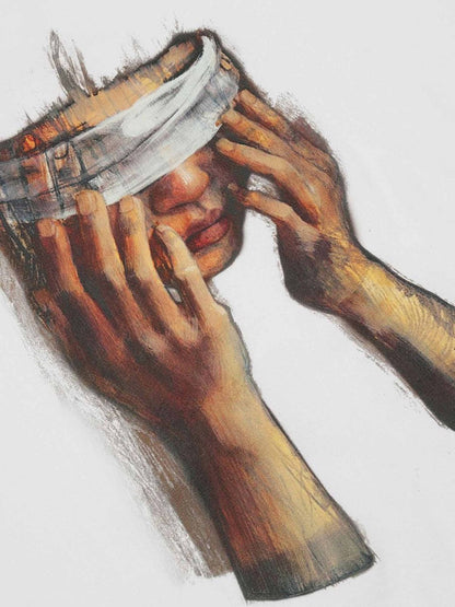 Thesupermade American Tide Loose Print Round Neck T-shirt -1640 