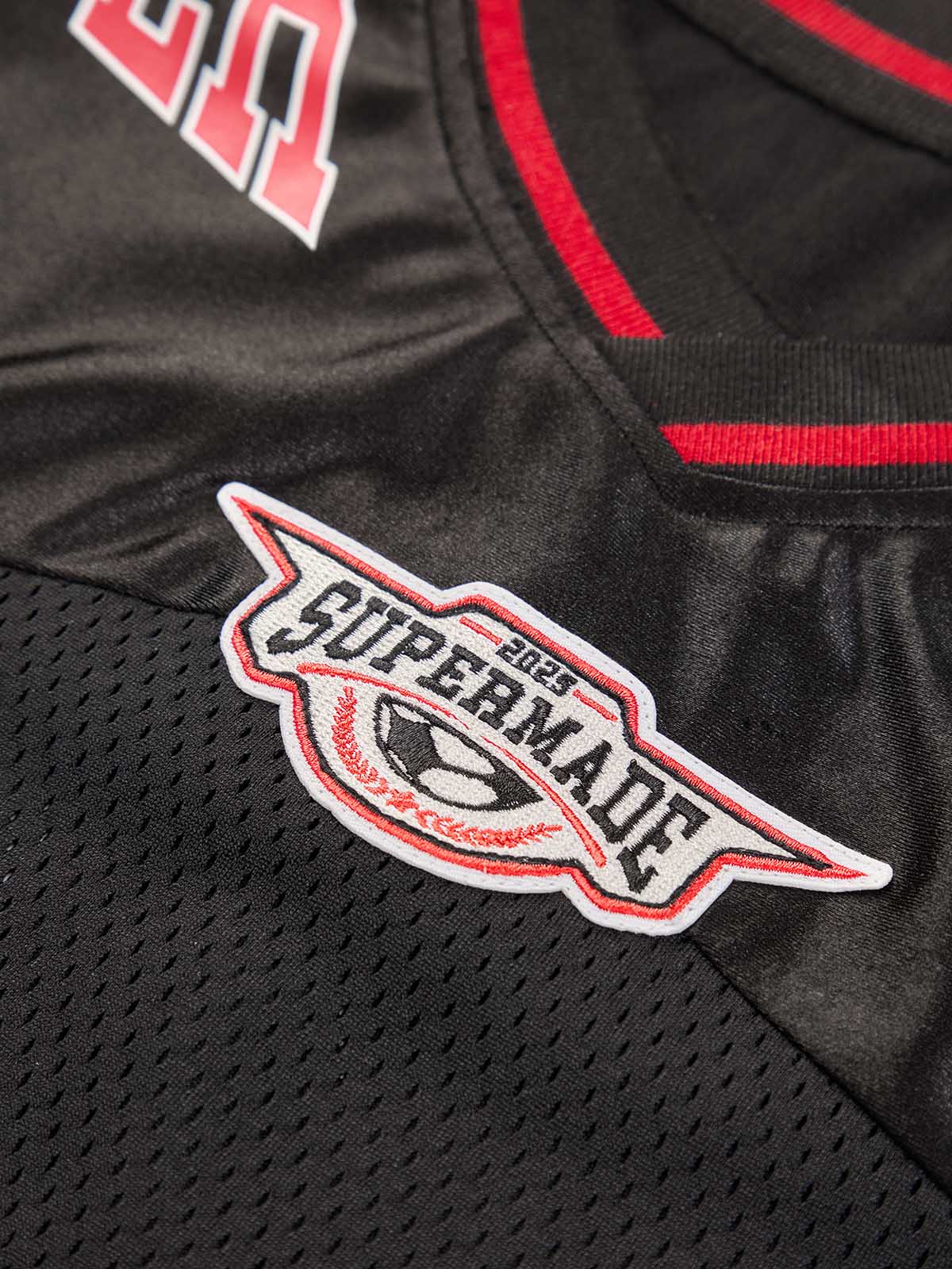 Original Flame Print Football Jersey T-Shirt 