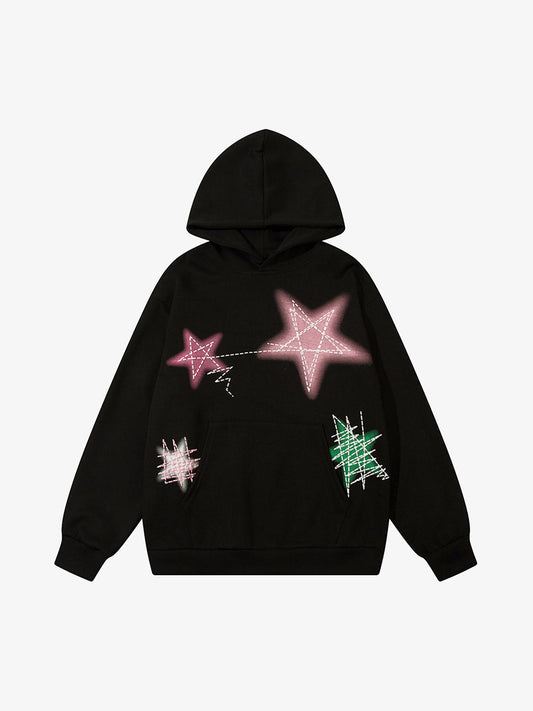 Thesupermade Graffiti Star Hoodie 