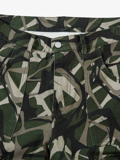 Camouflage Multi-Pocket Cargo Pants 