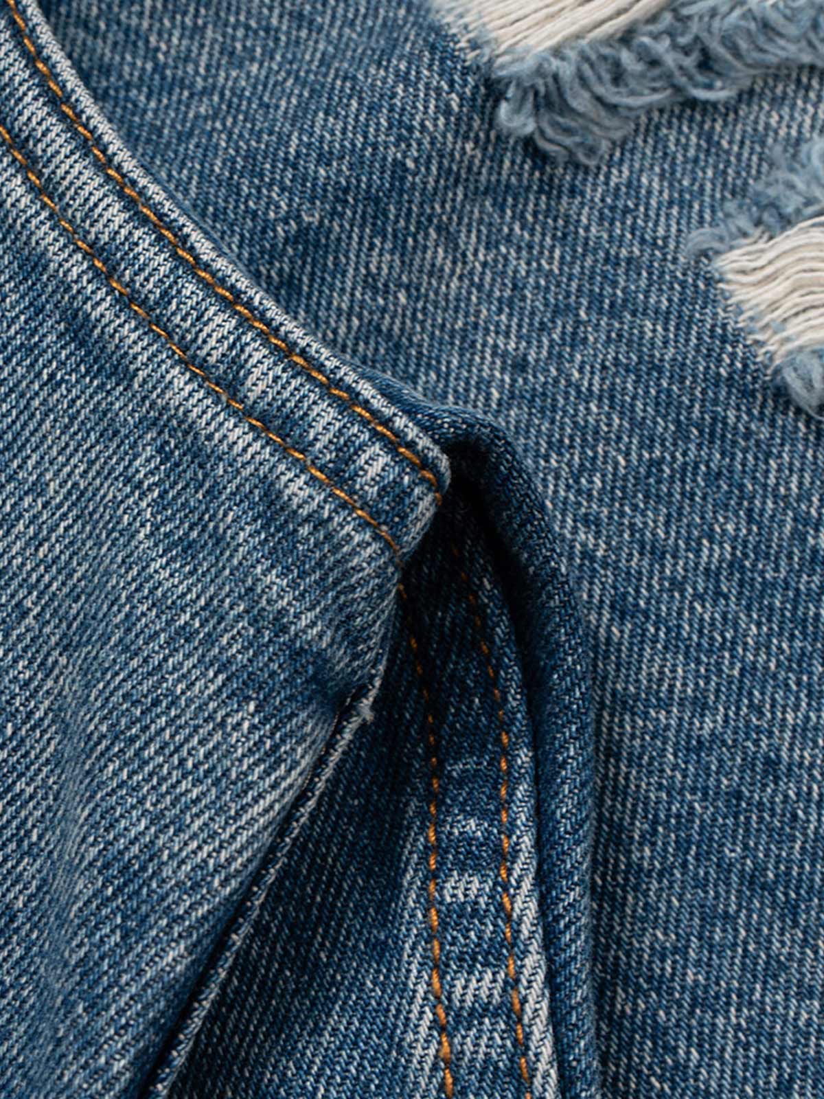 Street Ripped Denim Shorts 