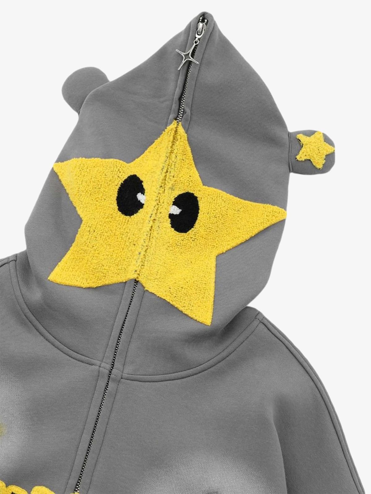 Thesupermade Star Embroidered Hooded Sweatshirt - 1843 