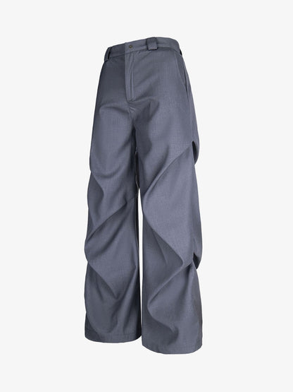 Retro Pleated Drape Cleanfit Pants 